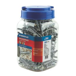 Rawlplug  Nylon Hammer-In Fixings Countersunk Head 3.2mm x 40mm 300 Pack