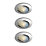 Calex SMD 220-240V 2700-6500K Adjustable Tilting Head  LED Smart Downlight With Variable White Light Steel 4.9W 345lm 3 Pack