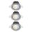 Calex SMD 220-240V 2700-6500K Adjustable Tilting Head  LED Smart Downlights Steel 4.9W 345lm 3 Pack