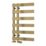 Reina 800mm x 500mm 977BTU Brass Flat Designer Towel Radiator