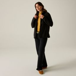 Regatta Frankie Womens Full-Length Front Zip Fleece Black Size 24