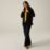 Regatta Frankie Womens Full-Length Front Zip Fleece Black Size 24