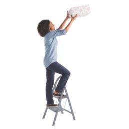 Werner Steel 2 Step 450mm Folding Step Stool With Platform