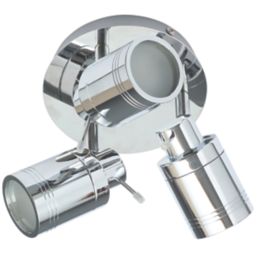 Spa Scorpius Round 3-Light Spotlight Chrome