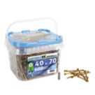 Optimaxx  PZ Countersunk  Wood Screws 4mm x 70mm 600 Pack