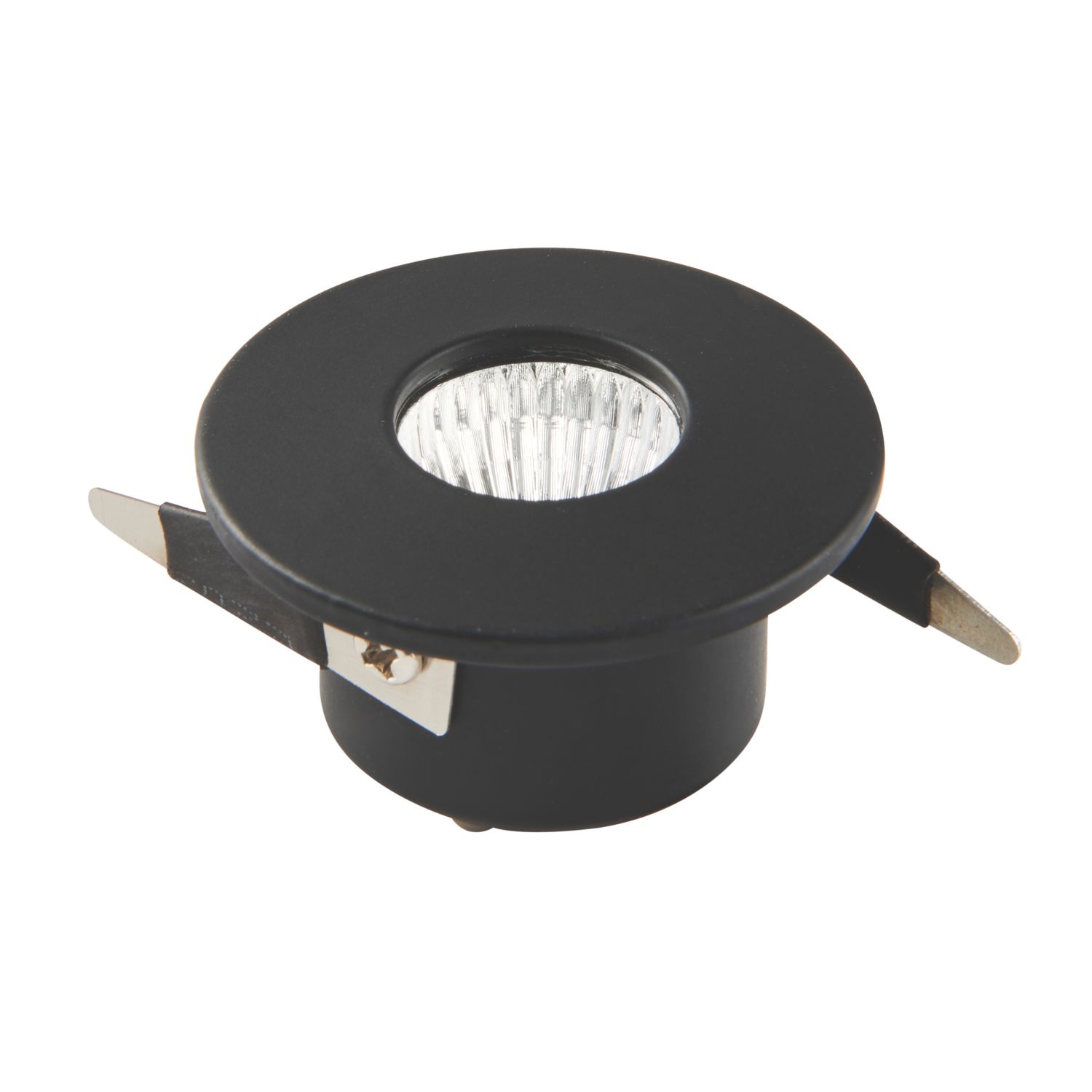 Saxby Lalo Round LED Downlight Matt Black 4W 200lm (774VX)