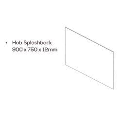 Mariz  Pure White Splashback 750mm x 900mm x 12mm