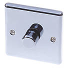 LAP  1-Gang 2-Way LED Dimmer Switch  Polished Chrome