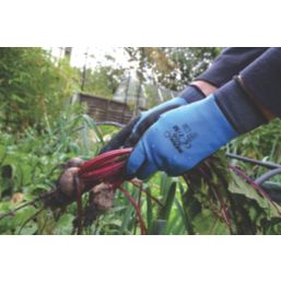 Showa 306 Gloves Blue/Black Large