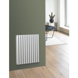 Radiant 600mm x 545mm 2821BTU Matt Chrome Vertical Designer Radiator