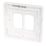Hager Sollysta WMGP2 2-Module Grid Faceplate White