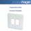Hager Sollysta WMGP2 2-Module Grid Faceplate White