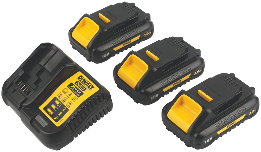 DeWalt DCK677L3T GB 18V 3 x 3.0Ah Li Ion XR Cordless 6 Piece Kit