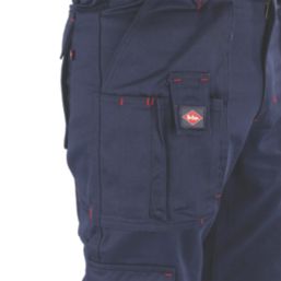 Lee Cooper LCPNT206 Multi Pocket Cargo Trousers Navy 32" W 31" L