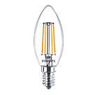 Philips  SES Candle LED Light Bulb 470lm 4W 6 Pack