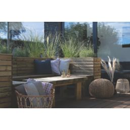 Forest Linear L-Shaped Garden Planter Natural Timber 1600mm x 1600mm x 848mm