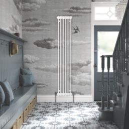 DeLonghi 2000mm x 394mm 5295BTU Traffic White Vertical 3 Column Radiator