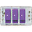 Knightsbridge SF2183BN 3-Gang 2-Way LED Dimmer Switch  Black Nickel