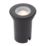 Saxby Pillar 105mm Outdoor Round Ground Light Matt Black