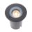 Saxby Pillar 105mm Outdoor Round Ground Light Matt Black