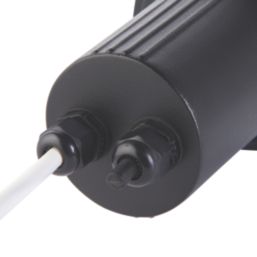 Saxby Pillar 105mm Outdoor Round Ground Light Matt Black