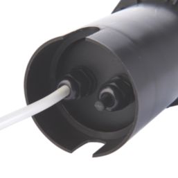 Saxby Pillar 105mm Outdoor Round Ground Light Matt Black