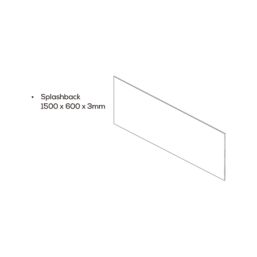 Mariz  Light Concrete Splashback 600mm x 1500mm x 3mm