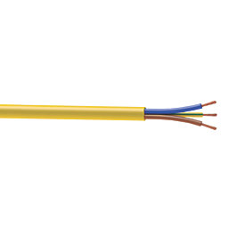 Time 3183YAG Yellow 3-Core 2.5mm² Flexible Cable 50m Drum