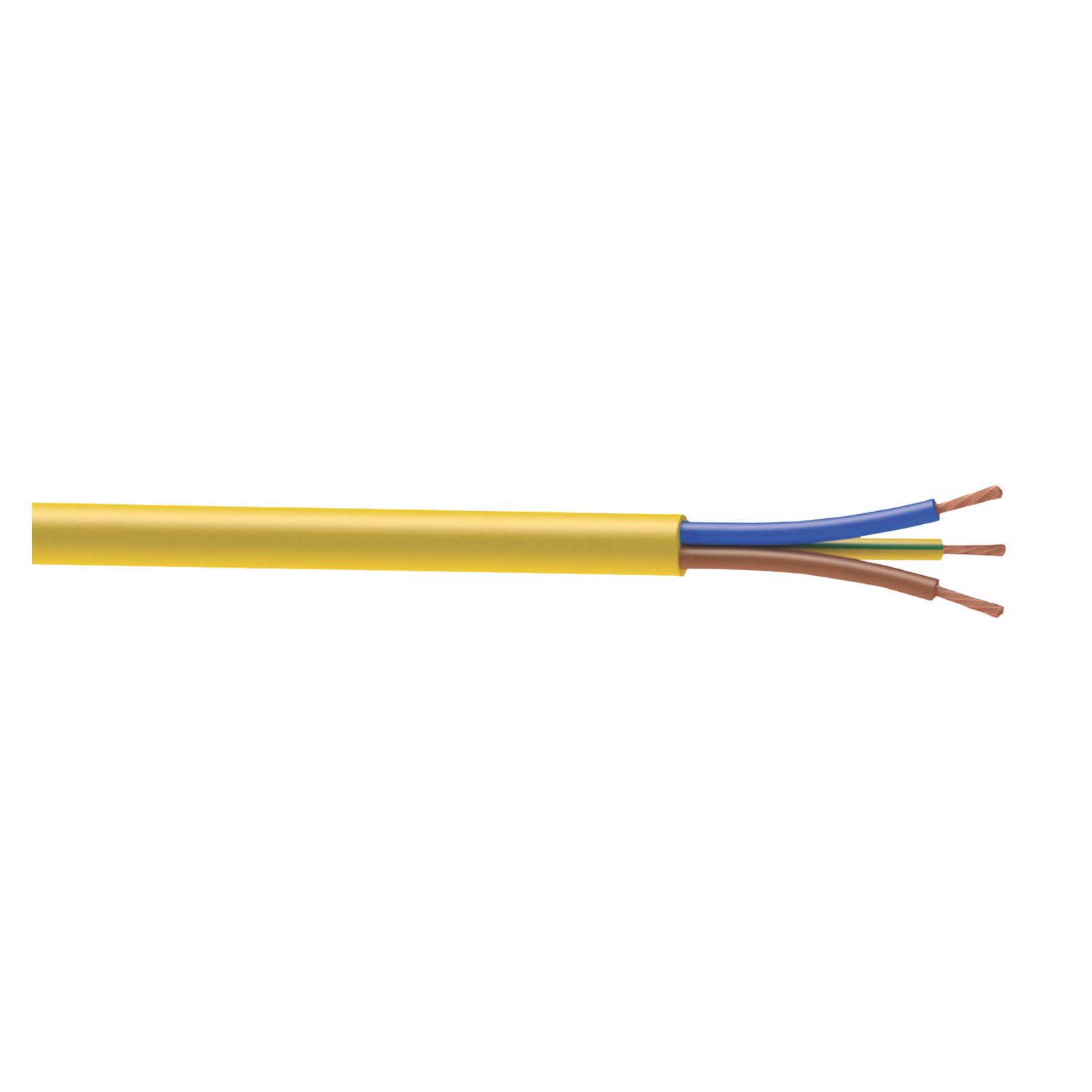 Time 3183YAG Yellow 3-Core 2.5mm² Flexible Cable 50m Drum (77617)