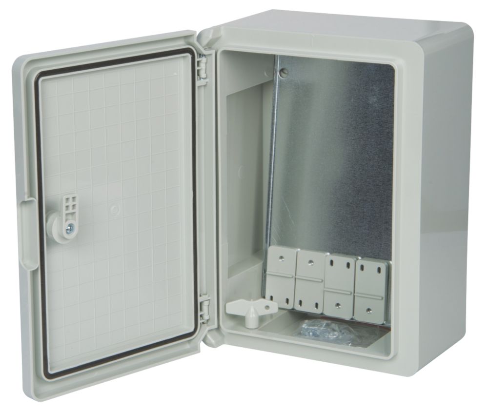 Hylec IP65 Weatherproof Outdoor Enclosure 250mm x 150mm x 350mm - Screwfix