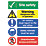 "Site Safety" Boards 400mm x 300mm 50 Pack