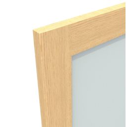 Green & Taylor  1-Frosted Light Unfinished Oak Wooden Shaker Internal Door 1981mm x 762mm