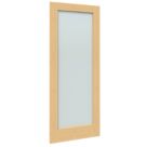 Green & Taylor  1-Frosted Light Unfinished Oak Wooden Shaker Internal Door 1981mm x 762mm