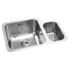 Abode Matrix R50 1.5 Bowl LH Brushed Stainless Steel Sink 572mm x 450mm
