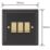 Varilight  10A 3-Gang 2-Way Light Switch  Georgian Black