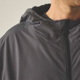Regatta Adult Waterproof Changing Robe Black / Slate Grey X Large / 2X Large Size 68" Chest