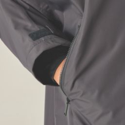 Regatta Adult Waterproof Changing Robe Black / Slate Grey X Large / 2X Large Size 68" Chest