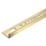 Homelux 9mm Straight Aluminium Tile Trim Brushed Gold 2.5m
