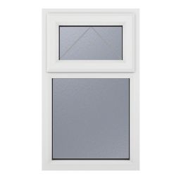 Crystal  Top Opening Obscure Triple-Glazed Casement White uPVC Window 905mm x 1115mm