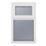 Crystal  Top Opening Obscure Triple-Glazed Casement White uPVC Window 905mm x 1115mm