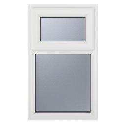 Crystal  Top Opening Obscure Triple-Glazed Casement White uPVC Window 905mm x 1115mm