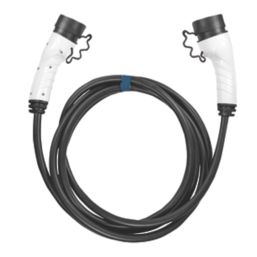 Project EV 32A 22kW 3-Phase Mode 3 Type 2 Plug Electric Vehicle Charging  Cable 5m - Screwfix