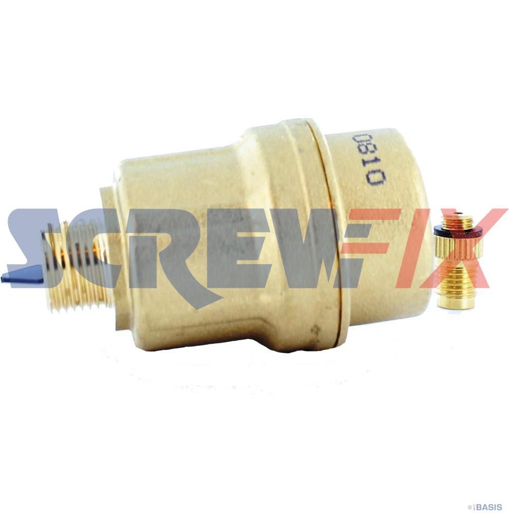 Vokera 10029306 Auto air vent (Brass) Screwfix