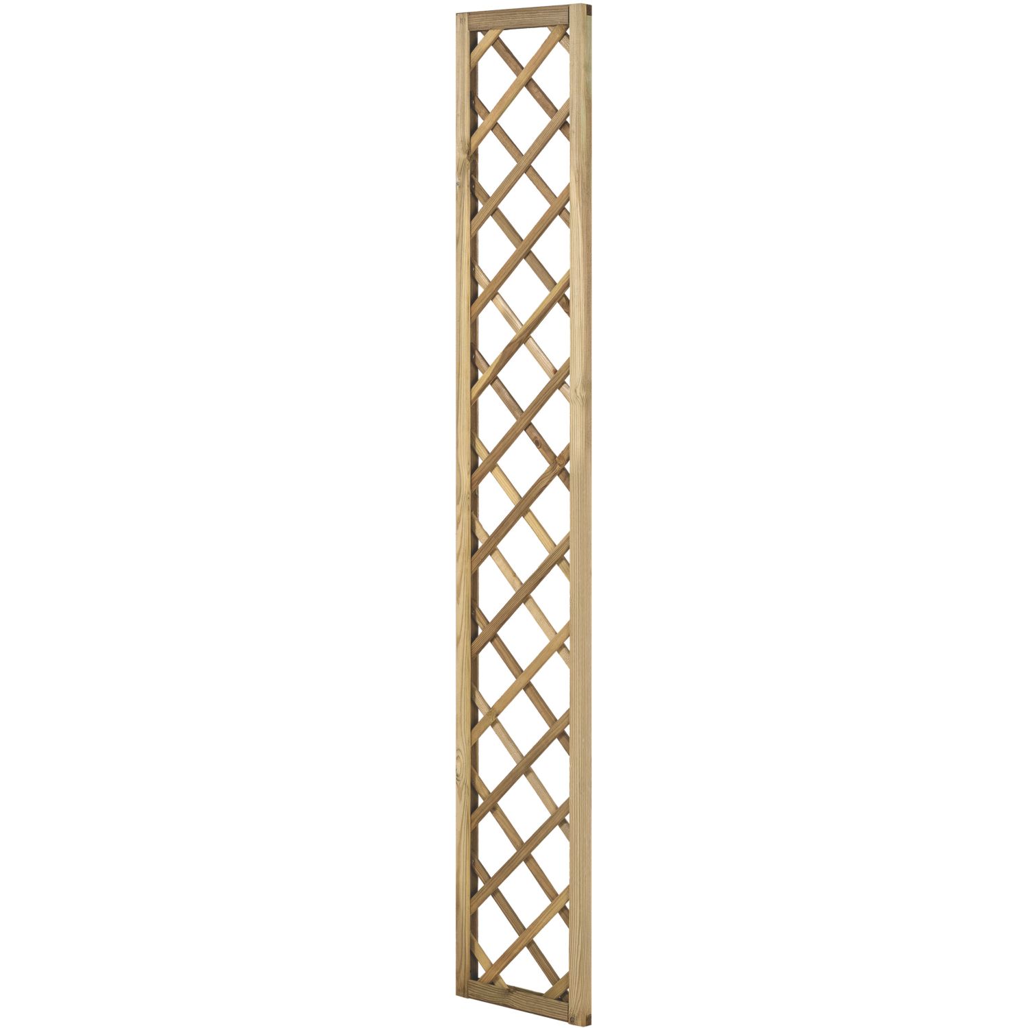 Forest Hidcote Softwood Rectangular Garden Trellis 1' x 6' 4 Pack (776KP)