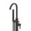 Genoa Matt Black Freestanding Bath Shower Mixer Tap