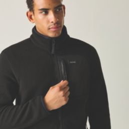 Regatta Frankie Full Zip Fleece Black/Black  Medium 39-40" Chest