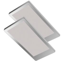 Sensio Neo Pro Rectangular LED Under Cabinet Lights Steel 9.6W 290 - 310lm 2 Pack