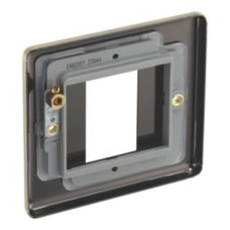 LAP  1-Module Modular Faceplate Antique Brass