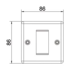 LAP  1-Module Modular Faceplate Antique Brass