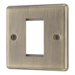 LAP  1-Module Modular Faceplate Antique Brass